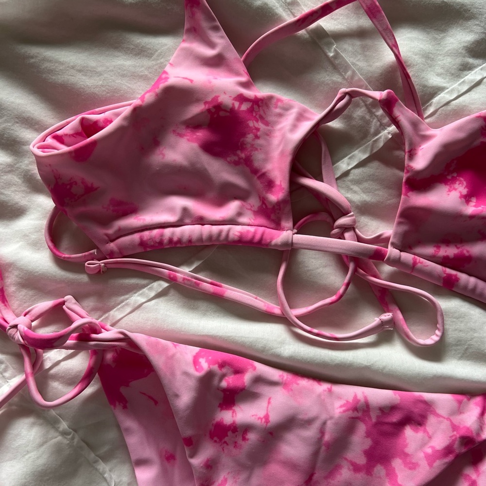 Pink Bikini Top & Bottom